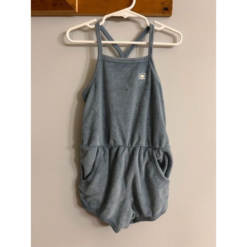 LC Lauren Conrad Little Co. Toddler Girl TerryclothRomper Organic Cotton Size 4T